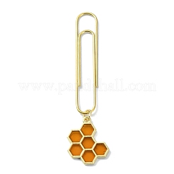 Emaille-Anhänger-Lesezeichen aus Bienen-Blumen-Legierung&nbsp;AJEW-JK00307