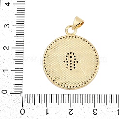 Colgante micropavé cubic zirconia de latón&nbsp;KK-I723-38G