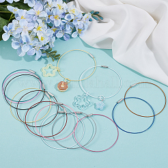 36 stücke 12 farben stahl draht armband schnur diy schmuck machen&nbsp;TWIR-SC0001-06