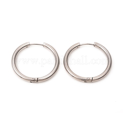 Orecchini a cerchio huggie in acciaio inossidabile 201 anti-ossidazione&nbsp;EJEW-L250-01G-P