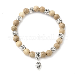 Bracelets à breloques en alliage de fleurs&nbsp;BJEW-JB12354-03