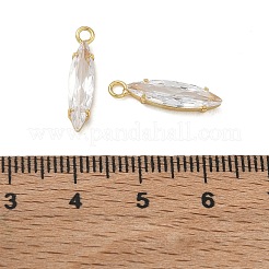 Pendentifs en zircone cubique clair en laiton&nbsp;CU-CBAD360-09G-03