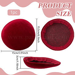 Samt Pillbox Stewardess Fascinator Hut Basis für Millinery&nbsp;AJEW-WH0248-757A