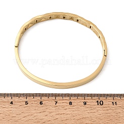 Armreifen mit Scharnier aus Edelstahl 304 für Damen&nbsp;BJEW-B168-18G