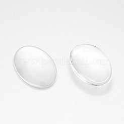 Fabrication de bracelet manchette en laiton filigrane et cabochons ovales en verre transparent&nbsp;DIY-X0219
