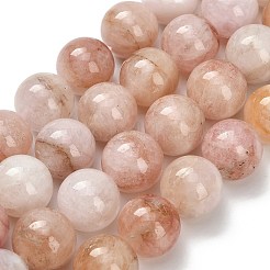 Naturelles rose morganite brins de perles&nbsp;G-H335-B01-12mm
