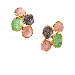 Boucles d'oreilles à tige en acier inoxydable 304&nbsp;WG4DFC7-04