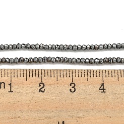 Brins de perles d'hématite non magnétiques synthétiques galvanisées&nbsp;G-C136-K01-03