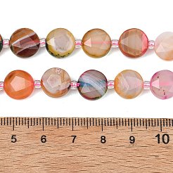 Naturbrand Knistern Achat Perlen Stränge&nbsp;G-C116-A192-01
