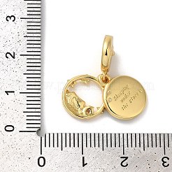 Ottone micro spianare pendenti zirconi&nbsp;KK-K345-03G