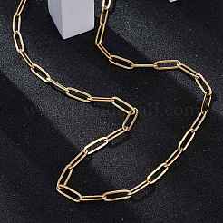 Collares de cadena con clip de acero inoxidable 304&nbsp;NJEW-U026-12G