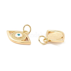 Pendentifs en laiton émaillé de placage de crémaillère&nbsp;KK-D073-28G-03