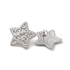 Orecchini a bottone in acciaio inossidabile 304 anti-ossidazione per donna&nbsp;EJEW-L272-028P-01