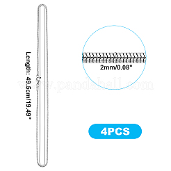 Collares de cadena de serpiente de acero inoxidable 304&nbsp;STAS-UN0019-88P