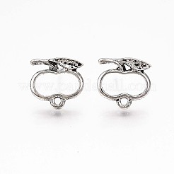 Accessoires de clous d'oreilles en alliage&nbsp;PALLOY-ZX030-17AS-RS