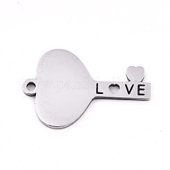 Pendentifs en acier inoxydable 201 anti-ternissement pour la Saint-Valentin&nbsp;STAS-S081-085