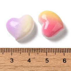 Cabochons décodés en résine opaque de couleur dégradée&nbsp;CRES-Z006-05