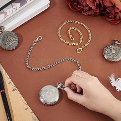 2 Stück Taschenuhrkette mit Eisenclip in 2 Stilen&nbsp;DIY-UN0003-62