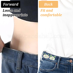 7 Paar verstellbare Jeans-Anstecker aus Legierung in Monsterform&nbsp;AJEW-GO0001-33