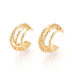 Orecchini a bracciale in ottone&nbsp;KK-T074-42G