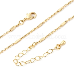 Halsketten mit Rolo-Kettengliedern aus Messing&nbsp;MAK-L045-02G