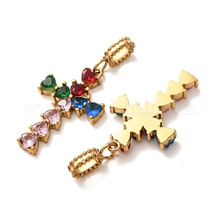 Pendentifs en strass en acier inoxydable 304&nbsp;RB-CBA5CCB-05C-G