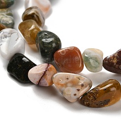 Natur Ozean Jaspis Perlen Stränge&nbsp;G-P497-01E-90B