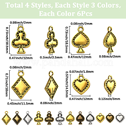 72 pièces 12 styles pendentifs en alliage de style tibétain&nbsp;FIND-SC0019-42