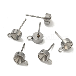 Boucles d'oreilles à tige en acier inoxydable 201 anti-ternissement&nbsp;LS-X-STAS-S041-08