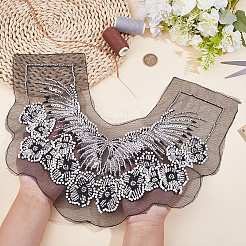 Abnehmbare falsche Kragen aus Schmetterlings- und Blumenspitze&nbsp;DIY-WH0899-715