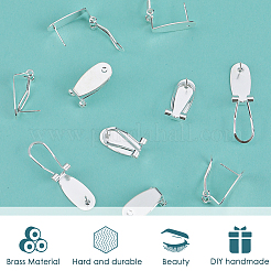 Risultati dell'orecchino della vite prigioniera dell'ottone 30pcs&nbsp;KK-SP0001-45S