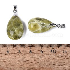 Natürliche Zitrone Jade Anhänger&nbsp;G-N362-03P-11