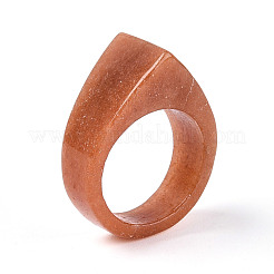 Natürliche rote aventurine fingerringe&nbsp;G-T143-27