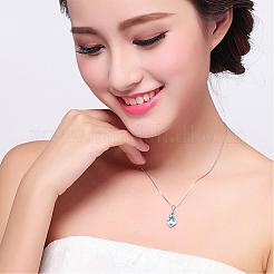 Squisito pendente a goccia in ottone cubic zirconia&nbsp;ZIRC-EE0001-001P
