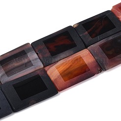 Gefärbt natürliche Achat Perlen Stränge&nbsp;G-T144-25B-03