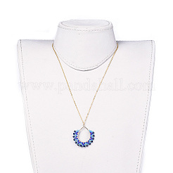 Collane con pendente con perline giapponesi&nbsp;NJEW-JN02433-03
