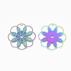 Pendentifs en filigrane d'acier inoxydable 304 avec placage ionique (IP)&nbsp;X-STAS-S108-83