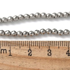 Einbrennlack synthetische nicht magnetische Hämatitperlenstränge&nbsp;G-H020-K01-10
