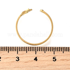 Offene Manschettenringe aus 304 Edelstahl mit Mikropflaster und Zirkonia&nbsp;LS-RJEW-S628-02G