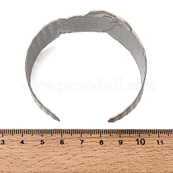 Brazaletes de acero inoxidable 304 de dos tonos&nbsp;SA-CBA90C5-02B-PG