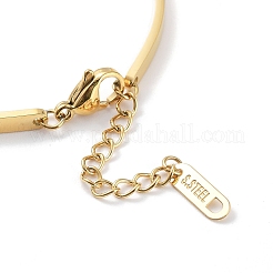 Bracciale a maglie incrociate in acciaio inossidabile 304 placcato ionico (ip)&nbsp;BJEW-F466-05G