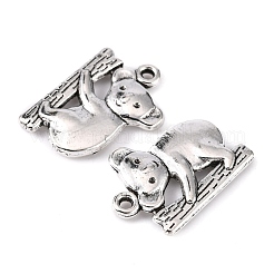 Pendentifs en alliage de zinc de style tibétain&nbsp;X-TIBEP-R334-056AS-RS