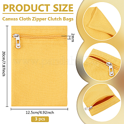 Borse con cerniera in tela&nbsp;ABAG-WH0077-09B-06