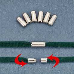 Fibbie con chiusura a lacci in capsula di ottone&nbsp;KK-PH0001-29P