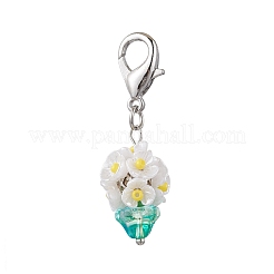 Decorazioni pendenti in resina e perline di vetro&nbsp;HJEW-MZ00168-02
