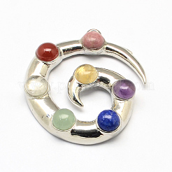 Misch Chakra Legierung Edelstein große Anhänger&nbsp;PALLOY-R082-12P