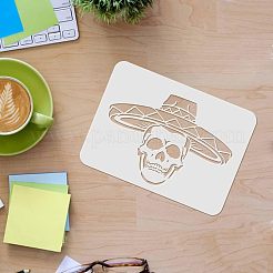 Grandi modelli di stencil per pittura da disegno riutilizzabili in plastica&nbsp;DIY-WH0202-127