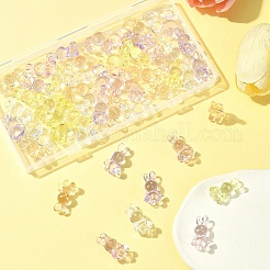 50pcs 5 Farben transparente Acrylperlen&nbsp;MACR-FS0001-83