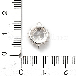 925 Verbindungsstück aus Sterlingsilber mit klarem Zirkonia&nbsp;STER-U009-02S