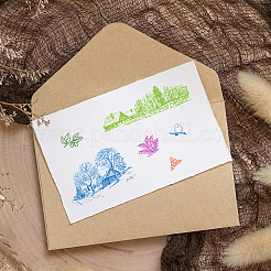 Klarsichtstempel aus PVC-Kunststoff&nbsp;DIY-WH0439-0003